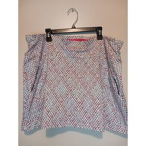 Tail Large womens‎ White Red Pickleball golf skort skirt built in shorts